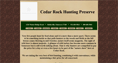 Desktop Screenshot of huntcedarrock.com