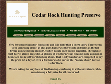 Tablet Screenshot of huntcedarrock.com